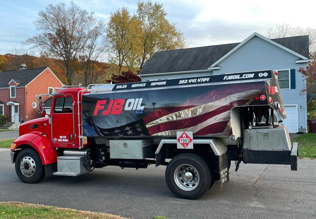 oil truck facing left